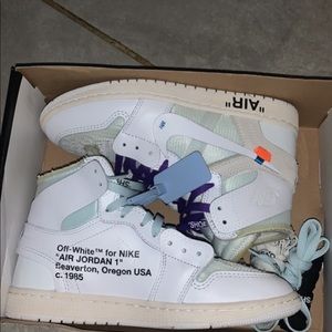 Off white Jordan 1s white OG